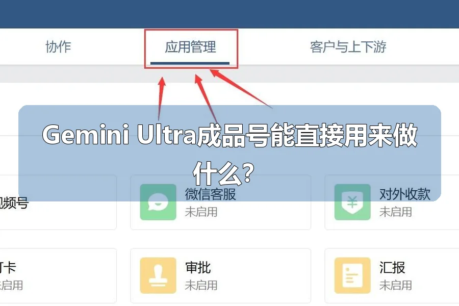 Gemini Ultra成品号能直接用来做什么？